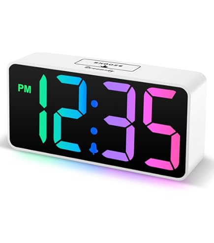 Amazon.com: LED Digital Clock for Bedroom, Super Loud Alarm Clock